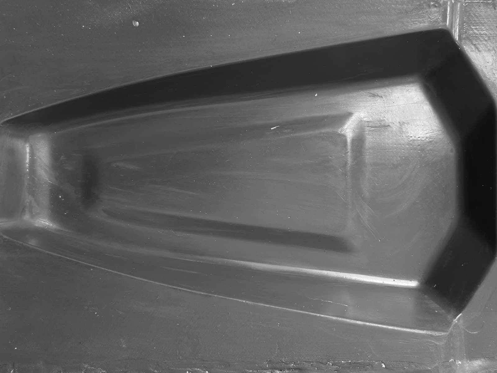 Fibreglass composite mould tool made in house for carbon fibre part production