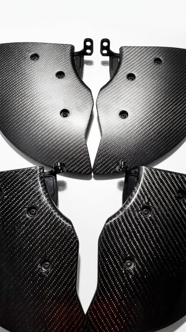 Carbon fiber brake cooling ducts in batch production at RBM Composites